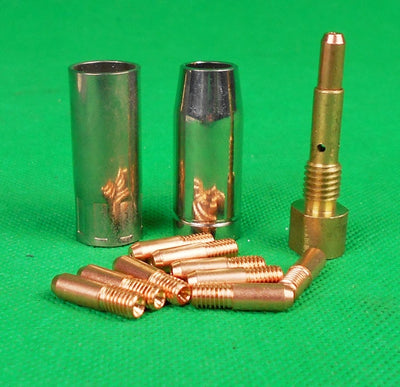 13 Pcs SIP Mig Spares Kit 2 Nozzles 10 Tips 1 Tip Holder