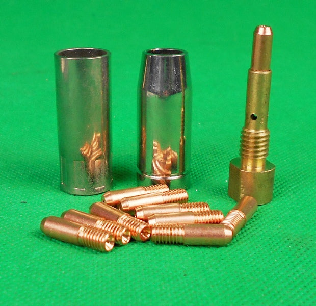 13 Pcs SIP Mig Spares Kit 2 Nozzles 10 Tips 1 Tip Holder