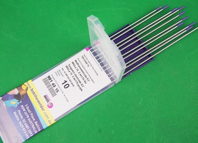 Tungsten Electrodes E3 Rare Earth Purple Tip 3.2mm Binzel AC/DC