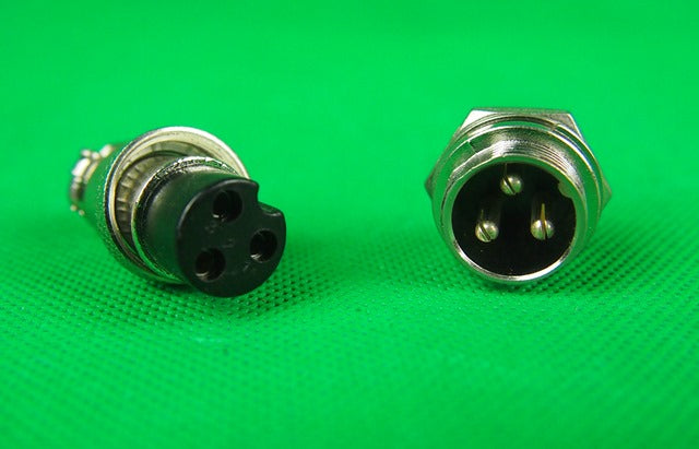 Plug 3 Pin Male & Female Plug & Socket.