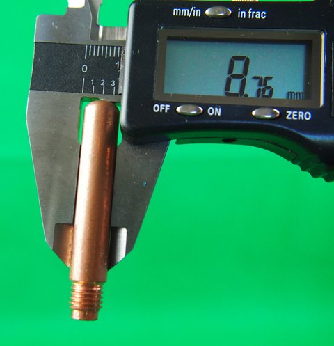 1.2mm x 51.0L M8 N15H45 Tweco Style MIG Tips 50Pcs