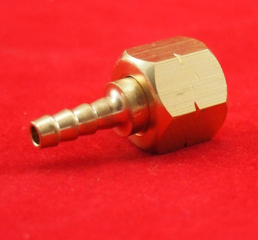 Gas Hose Fittings NUT & Tail 5/8" 18UNF LH & 5mm (Fuel) 400202+400203