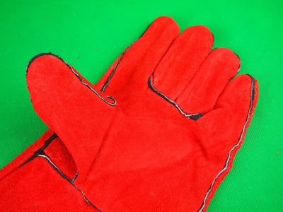 Left Handed Welding Gloves Red Large 1Pair