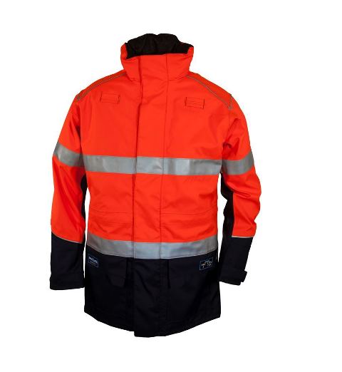 Zetel ArcSafe Z59 Jacket Orange/Navy With Ref Trim LRG