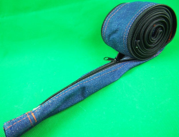 Cable Cover 3.0mtr 75mm Cotton Denim Zipper