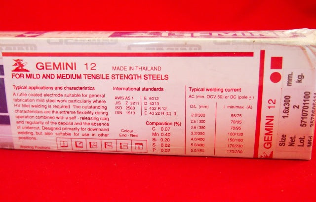 2.0mm 2.0Kg GEMINI 13 General Purpose 100011, General Purpose Welding ...