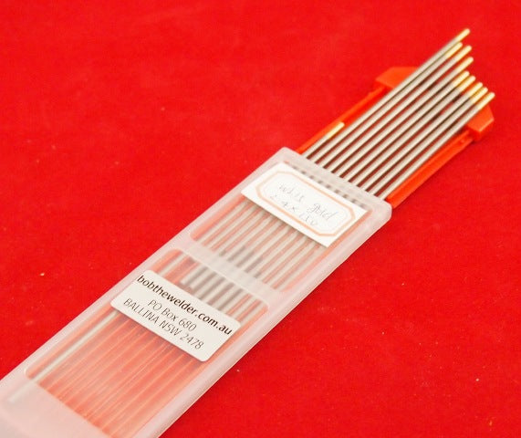 Tungsten Electrode Gold Tip AC/DC WL15  2.4mm 10Pcs