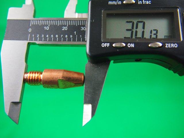 1.6 x M8 x 10mm x 30mm Binzel Style Mig Tip 50Pcs (140.0587)