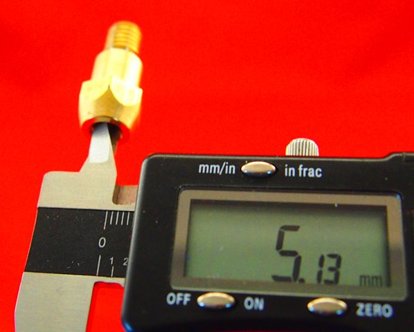 MB36 MIG Tip Holders Binzel Style MB36 M8 Short 92.03.36.M6S (M8 x M6) 10Pcs