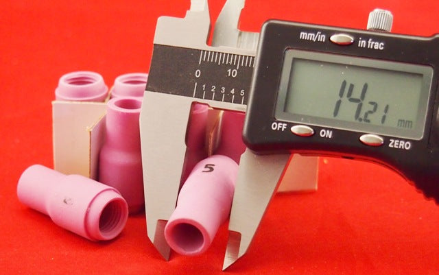 #5 TIG Gas Cups WP-9.20.24.25 13N09 Alumina Ceramic Cups-Nozzles 10Pc