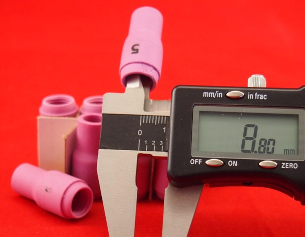 #5 TIG Gas Cups WP-9.20.24.25 13N09 Alumina Ceramic Cups-Nozzles 10Pc