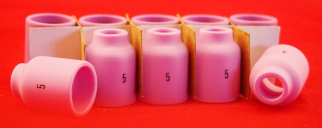 #5 TIG Gas Lens Cup Nozzles WP-9.20.24.25 53N59 10Pcs