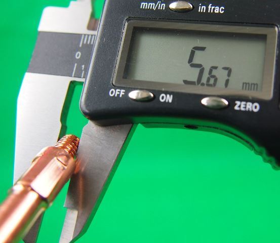 MIG Contact Tips 1.0mm 45.0L OTC Daihen Style KB2210 25Pcs