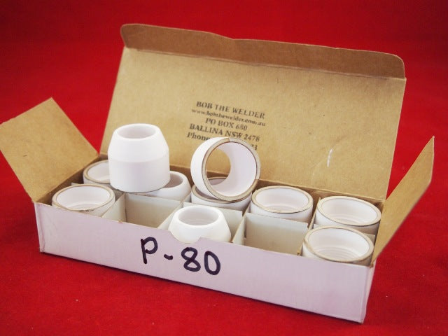 P-80 PLASMA SHIELD CUPS 10pcs Plasma Cutter Spares