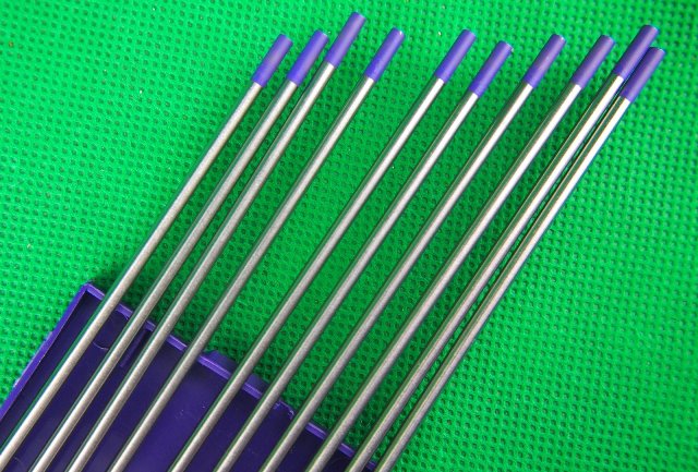 Tungsten Electrodes Rare Earth  1.6mm Binzel E3 Purple Tip AC/DC