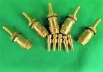 5Pc Quick Fitting Water Gas & Air Gold