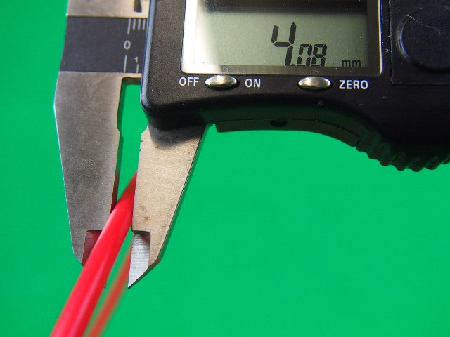 0.9-1.2mm x 5.0mtr RED Teflon OTC style DR3312-5