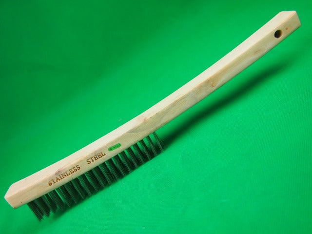 Wire Brush Stainless Steel Wood handle 4 Row 500081