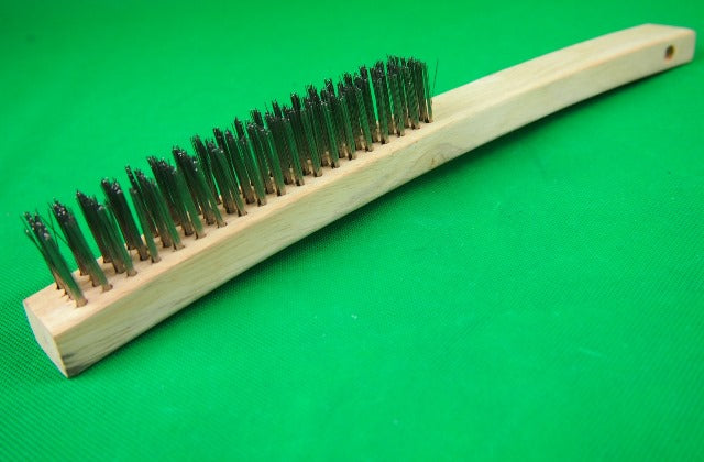 Wire Brush Stainless Steel Wood handle 4 Row 500081