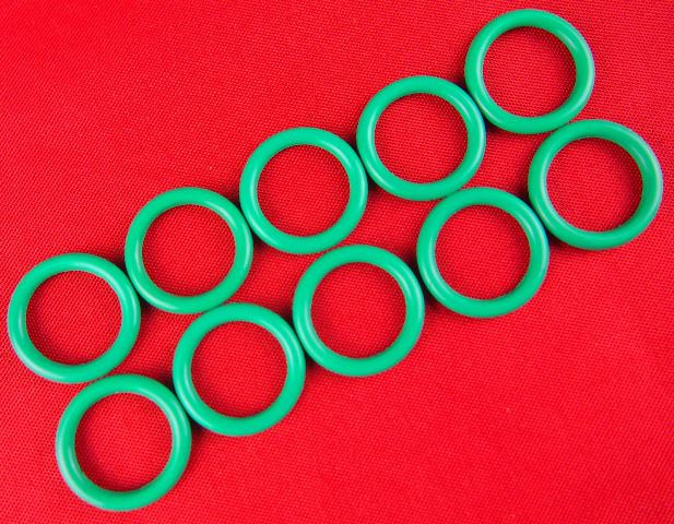 Stubby Green "O" Rings 10pcs