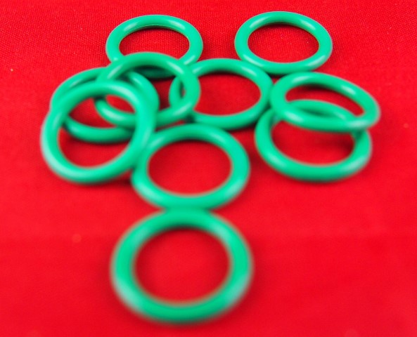 Stubby Green "O" Rings 10pcs
