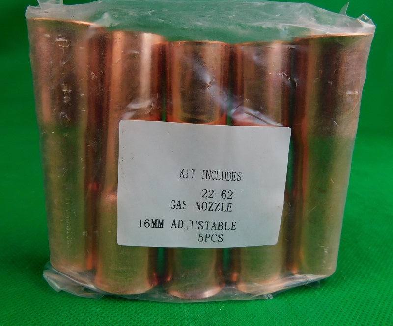 Mig Nozzles Tweco Style 22-62 15.8mm Push On 2Pcs