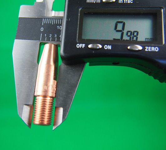 MIG Contact Tips Trafimet Maxi 1.6  M9  10.0 Dia 38mm Long 7Pcs MD0250-86