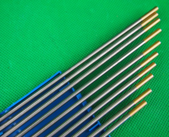 Tungsten Electrodes Lanthanated Gold Tip 1.6mm 1.5% AC/DC WL15