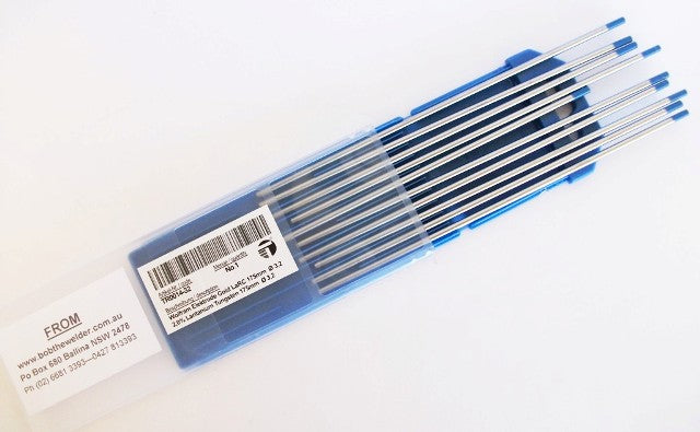 3.2mm WL20 2% Lanthanated Blue Tip Tungsten Electrode AC/DC