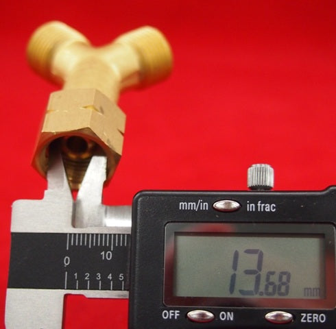 Gas Hose Joiner R215 "Y" connector Left Hand Thread (Fuel) 400196