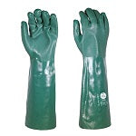 ChemVex GREEN PVC Gauntlet 45cm Long Size 10/XL 10Pr