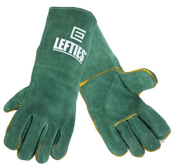 Welding Gloves Left-Handed GREEN Large 1Pr